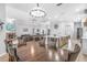 Bright open-concept dining area next to the kitchen and living room at 6206 Ocilla Loop, Clermont, FL 34714