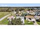 An aerial view of a neighborhood with lush greenery and mature trees surrounding well-maintained homes at 9511 Se 168Th Elderberry Pl, The Villages, FL 32162