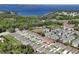 Aerial view of a residential community near a lake at 1041 Bradford Ridge Dr, Leesburg, FL 34748