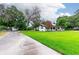 Single-story home on a lot with a well-manicured lawn at 132 E Belt Ave, Bushnell, FL 33513