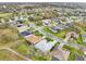 Neighborhood aerial view highlighting the community's layout, mature trees, and nearby walking paths at 26821 Augusta Springs Cir, Leesburg, FL 34748