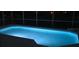 Illuminated pool in an enclosure with no other features visible at 288 Bent Oak Ct, Leesburg, FL 34748