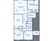 Detailed floor plan layout showcasing primary bedroom, closets, bathrooms, and stairs at 3320 Callerton Rd, Clermont, FL 34714