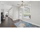 Open-concept living space featuring a view of the pool and a breakfast nook, ideal for gatherings at 13753 Via Roma Cir, Clermont, FL 34711