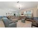 Open concept living and dining area filled with natural light and stylish furnishings at 1524 Flange Dr, Davenport, FL 33896