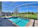 Enjoy the screened-in pool and spa with brick patio, perfect for relaxing and entertaining by the clear blue water at 1524 Flange Dr, Davenport, FL 33896