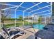 Relax by the screened-in pool and spa with lounge chairs and brick patio, a private oasis for outdoor enjoyment at 1524 Flange Dr, Davenport, FL 33896