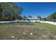 Green backyard with large, open grassy space at 16 General Doolittle Rd, Daytona Beach, FL 32124