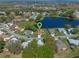 Wide aerial view of the neighborhood showcasing this home's ideal location, and nearby neighborhood amenities at 26636 Evert St, Leesburg, FL 34748