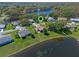 Aerial view featuring this home's location in a beautiful neighborhood with pond access at 26636 Evert St, Leesburg, FL 34748