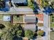Drone shot showing the home's location, backyard, nearby streets, and neighborhood layout at 2741 S Brown Ave, Orlando, FL 32806