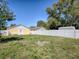 Spacious fenced backyard featuring a well-maintained lawn, creating a private outdoor oasis at 2741 S Brown Ave, Orlando, FL 32806