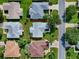 Aerial view of the property, surrounded by lush greenery and neighboring homes in the community at 3337 Ashbrook Pl, The Villages, FL 32162