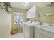 Functional laundry room with modern appliances, ample storage, and natural lighting at 5056 Harbour Dr, Oxford, FL 34484