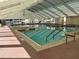 Enjoy the community's large indoor pool with ample natural light from its many windows and transparent roof at 5402 Rosewall Cir, Leesburg, FL 34748
