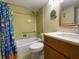 Bathroom featuring a shower and vanity at 601 N Mcdonald St # 208, Mount Dora, FL 32757