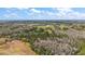 Expansive aerial view showcasing the property's lush greenery and distant farmhouse at 6813 S Fork Ranch Dr, Clermont, FL 34714