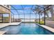 Beautiful screened pool with views of the lake at 11007 Lake Katherine Cir, Clermont, FL 34711