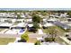 An aerial perspective highlighting the spacious lots and mature landscaping in this well-established mobile home community at 1340 Elkhart Cir, Tavares, FL 32778
