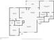Detailed floor plan showcasing the layout of this home, including bedrooms, bathrooms, kitchen, and living areas at 181 Sutter Dr, Clermont, FL 34711