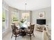 Bright breakfast nook featuring natural light, a round table, and seating for four, ideal for enjoying morning meals at 2126 Sansores St, The Villages, FL 32159