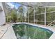 Backyard pool with screened enclosure and patio area at 21311 Sw Marine Blvd, Dunnellon, FL 34431