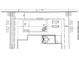 An illustrated site plan showing the pool, patio, and lot lines of the property at 2188 Gordon Path, The Villages, FL 32163