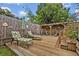 Cozy backyard deck with an inviting lounge area perfect for relaxing and entertaining at 257 Winding Cove Ave, Apopka, FL 32703