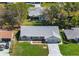 Attractive single-Gathering home with a manicured lawn, landscaping, and a two-car garage at 26800 Racquet Cir, Leesburg, FL 34748