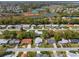 Residential neighborhood aerial view showcasing homes nestled near a serene wetland, perfect for nature lovers at 26800 Racquet Cir, Leesburg, FL 34748