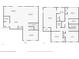 Detailed floor plan showcasing the layout of the home's two floors with labeled rooms and dimensions at 3054 Hill Point St, Minneola, FL 34715