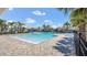 Community swimming pool surrounded by lounge chairs and palm trees, perfect for relaxation at 3054 Hill Point St, Minneola, FL 34715