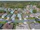 Extensive aerial view of a residential neighborhood highlighting well-maintained homes and lush greenery at 4712 St Andrews Arc, Leesburg, FL 34748