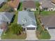 Overhead shot of a lovely home surrounded by green lawns, tasteful landscaping, and neighboring houses at 4712 St Andrews Arc, Leesburg, FL 34748