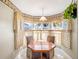 Cozy breakfast nook with floral accents and sunlit windows framing a tropical view at 4712 St Andrews Arc, Leesburg, FL 34748