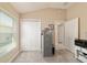 Office space featuring neutral carpet, a double closet, and a sunny window for natural light, creating a pleasant workspace at 6083 Delphina Loop, The Villages, FL 32163