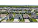 Beautiful street view showcasing houses with well manicured lawns in a clean neighborhood at 6083 Delphina Loop, The Villages, FL 32163