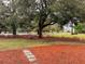 Landscaped front yard with blooming flowers and large shade trees at 9113 Sw 91St Court Rd, Ocala, FL 34481
