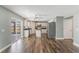 Modern kitchen with white cabinetry, stainless steel appliances, and an island for extra space at 12620 Bay Breeze Ct, Clermont, FL 34711