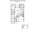 Detailed first floor plan showcasing the layout of the bedrooms, bathrooms, kitchen, living spaces, and garage at 14378 Crest Palm Ave, Windermere, FL 34786