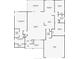 Detailed floor plan showing the layout of the house, including the primary bedroom, kitchen, living room, and garage at 27023 Old English Ct, Leesburg, FL 34748