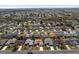 Enjoy this aerial view of a home nestled in a serene neighborhood, featuring meticulously maintained lawns at 2712 Benavides Dr, The Villages, FL 32162