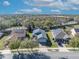 Aerial view of neighborhood homes with solar panels and landscaping at 341 Silver Maple Rd, Groveland, FL 34736