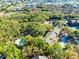 Aerial view of the community with the pool, tennis court, and several buildings at 5255 Images Cir # 207, Kissimmee, FL 34746