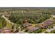 Panoramic aerial view of homes with mature trees at 906 Shady Canyon Way, Poinciana, FL 34759