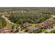 Panoramic aerial view of homes with mature trees, offering a blend of community and nature at 906 Shady Canyon Way, Poinciana, FL 34759