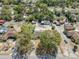 Drone view of the property showing its placement within the surrounding neighborhood at 11414 Layton St, Leesburg, FL 34788