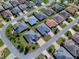 An aerial view showcasing the home's location within the neighborhood at 2922 Rain Lily Loop, The Villages, FL 32163