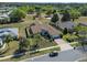 Aerial view of the home displays its landscaping and location with easy street access at 4571 Abaco Dr, Tavares, FL 32778