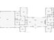 Detailed floor plan of the home showcasing the layout of rooms, including the kitchen, bedrooms, and bathrooms at 464 Long & Winding Rd, Groveland, FL 34736
